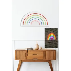 Wallity Rainbow - Višebojno Dekorativno Plastično LED Osvetljenje