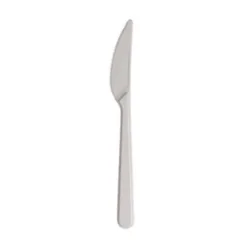 noži za večkratno uporabo, 18,5 cm, plastični, bele, 50 kosov