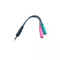 MicroConnect avdio kabel 2 x 3,5 mm 0,25 m