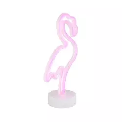Globo 28064 - LED neonska dekoracija za sto FLAMINGO LED/2W/3xAA flamingo