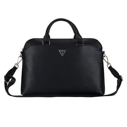 GUESS Torba za laptop Bag Grained Triangle Logo 15 crna (GUCB15PGTSPSK)