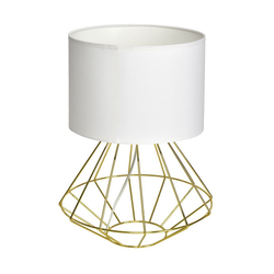Stona lampa Lupo 1xE27 60W bela/boja zlata Milagro