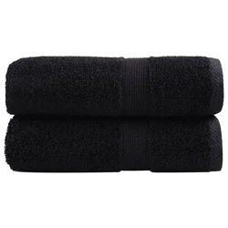 Premium ručnici za pranje SOLUND 2 kom. crni 30x30 cm 600 g/m2