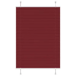 Plisirana zavjesa Bordo crvena 90x100 cm Širina tkanine 89,4 cm Poliester