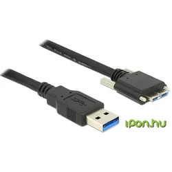 Delock kabel USB 3.0 tip A moški > USB 3.0 tip Micro-B moški z vijaki 1m