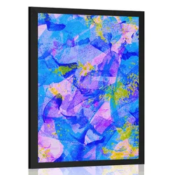 Plakat pastelna abstraktna umetnost - 30x45 black