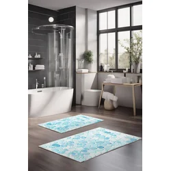 Lessentiel Maison Set prostirki za kupatilo CT-5345, 2 Komada, Svetloplava