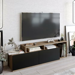 HANAH HOME Nexera Walnut Black