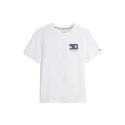 TOMMY HILFIGER Majica  mornarska / bela
