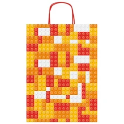 VREĆICE UKRASNE 26X36X12CM KOCKICE REX-SAUL SADOCH SDF26-274J NAR/CRV/ŽUT