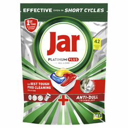 JAR tablete za strojno pranje posuđa Platinum Plus Anti Dull, 42 komada