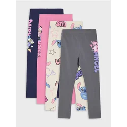 Sinsay - Pamučne Leggins sa Disney Printom, 4 kom - šareno