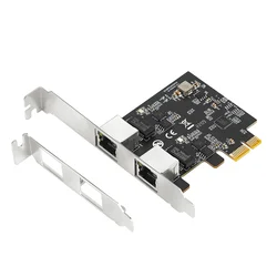 E-GREEN PCI-Express kartica 2-port 2.5 Gigabit Ethernet (Realtek 8125B)