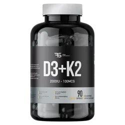 Basic Supplements Vitamin D3 + K2 Pro, 90 kapsula