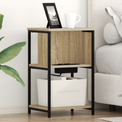 Noćni ormar 2 pcs Sonoma hrast 38 x 31 x 61 cm