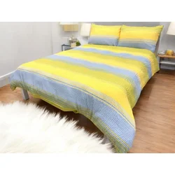 Posteljina Mikrofiber plavo-žuta boja 200x200cm ( VLK000368-plavožutaboja )
