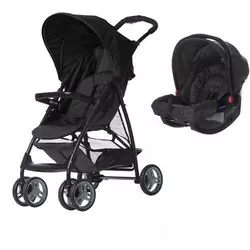 GRACO Dečija kolica+auto sedište duo sistem Literider black/grey