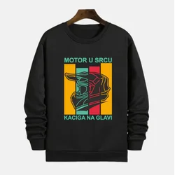 MAFIMI Duks Motor u srcu kaciga na glavi, Crni