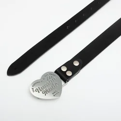 Pas HUMAN MADE Leather Buckle Belt Silver L
