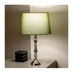 Brilagi - Stona lampa CERIA 1xE27/60W/230V prečnik 30 cm sjajni hrom/zelena