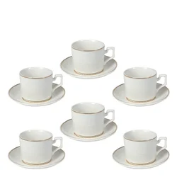 SIGMA PORCELAN SET ZA KAFU 160ML 6/1 EMB/GLD