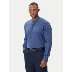 KARL LAGERFELD Srajca 605035 552627 Mornarsko modra Regular Fit