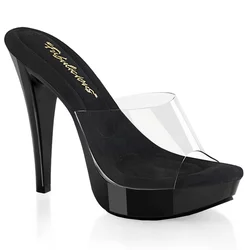 Pleaser Cocktail-501 Clr/Blk 36