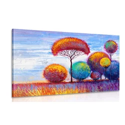 Slika jesenski gozd - 90x60