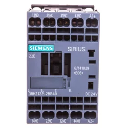 Siemens Pomožni kontaktor 2NO 2NC tuljava 24V DC S00 vzmetna povezava SIRIUS 3RH2122-2BB40