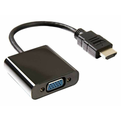 E-GREEN Adapter HDMI (M) - VGA D-sub (F) crni