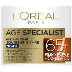 Loreal Age Specialist Noćna krema za lice protiv bora 50ml Anti-Wrinkle 65+
