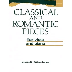 CLASSICAL AND ROMANTIC PIECES FOR VIOLA AND PIANO ARR.FORBES