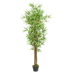 Umjetno stablo bambusa 1288 listova 180 cm zeleno