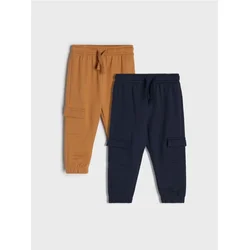 Sinsay - Pamučne jogger pantalone 2 pack - mornarsko