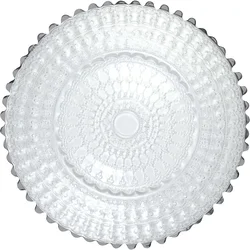 LE COQ Helios plitev krožnik, o: 335 mm, platinast, baročni rob (6 kos)