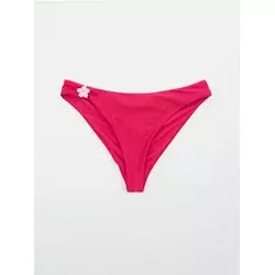 Sinsay - Brazilian donji deo bikinija sa aplikacijom u obliku cveta - roze