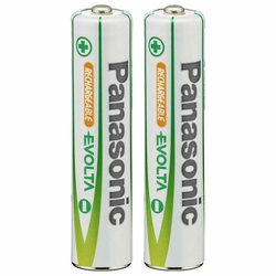 Panasonic NiMH x2 AAA 750 mAh Evolta