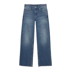 Pull&Bear Kavbojke temno modra