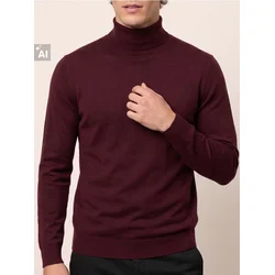 Sinsay - Klasični rolka sa pamukom - maroon