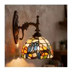 Brilagi - Tiffany vitražna zidna lampa JUNGLE 1xE14/40W/230V