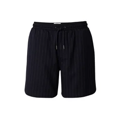 DAN FOX APPAREL Hlače Ian marine/bela