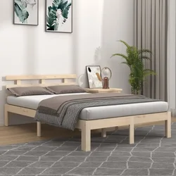 shumee vidaXL Posteljni okvir iz masivnega lesa 150x200 cm