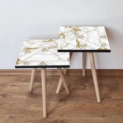 HANAH HOME Set 2 stočića 2Shp228 White