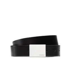 Calvin Klein Moški pas Formal Plaque Belt 3.5cm K50K504309 Črna