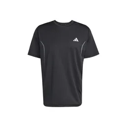 ADIDAS PERFORMANCE Funkcionalna majica TECH APPAREL siva / črna / bela