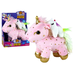 shumee Plišasta igrača samorog Sleeper Lullaby Pink z zvezdicami