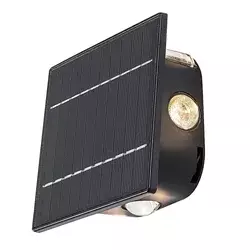 RABALUX Emmen Solarna zidna lampa, LED, IP54, 0.5W, 50lm, Crna