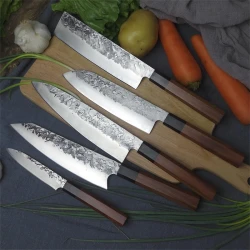 Set kuhinjskih noževa SU-14048 - 5 kom / Smeđa KP14048