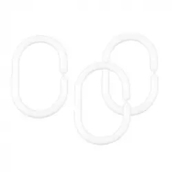 AWD alkice za zavese 12/1 PVC bele 02101325