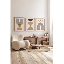 Wallity slika 3Dartsoho86, 3 dijela, 33 x 48 cm